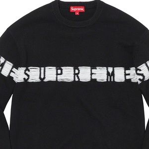 Supreme sweater inside out logo
